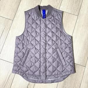 Kit and Ace Quilted Vest light Purple Sleeveless Lightweight Womens Small Casual